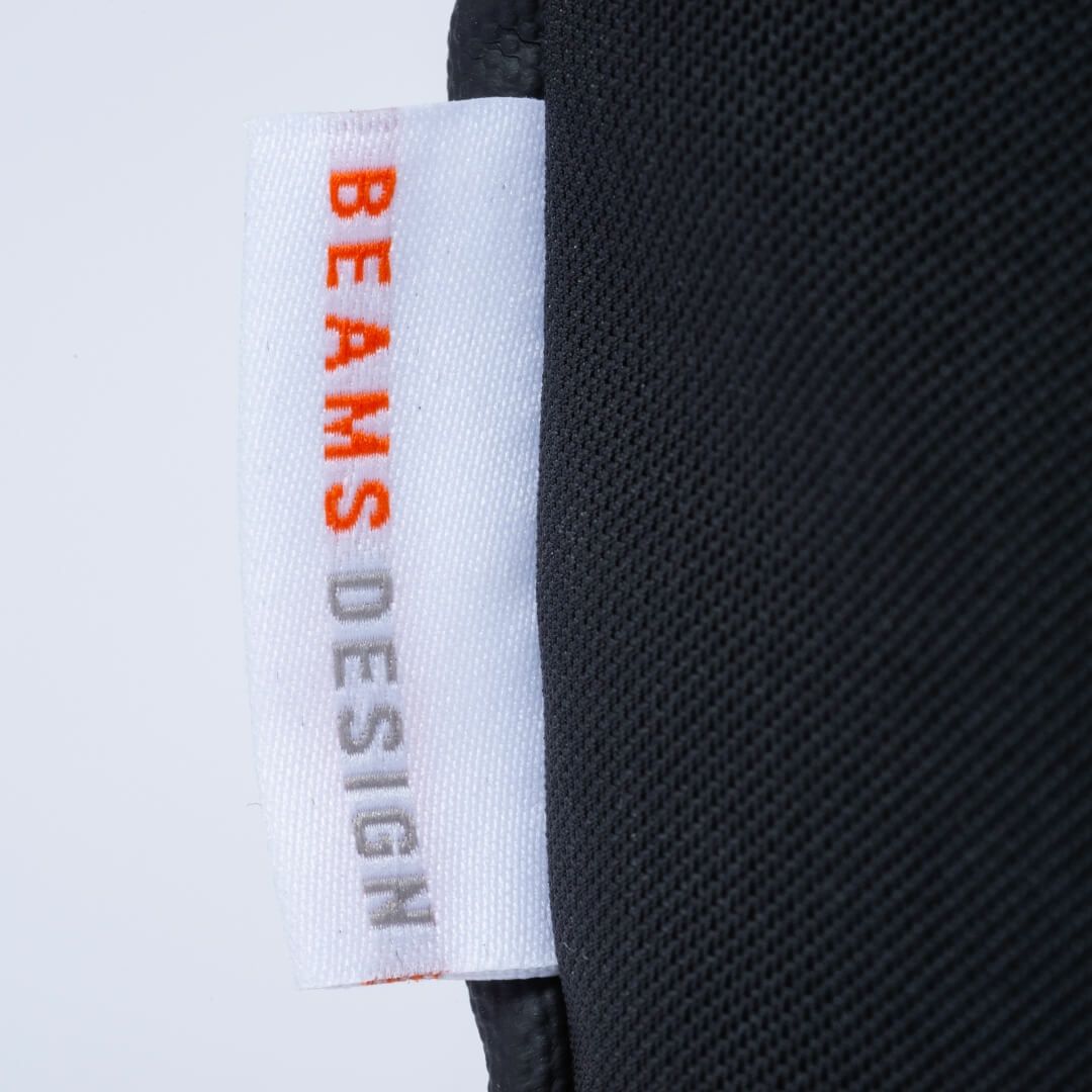 BEAMS DESIGN ELASTIC MESH ボディバッグ【BMMH0BS4】 ブラック