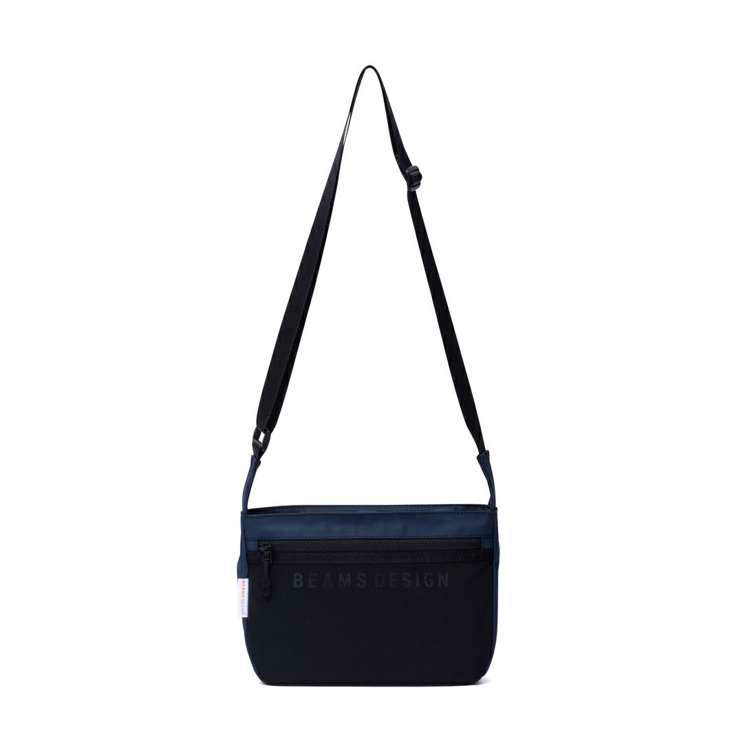 BEAMS DESIGN ELASTIC MESH ショルダーバッグ【BMMH0BS5】 ネイビー