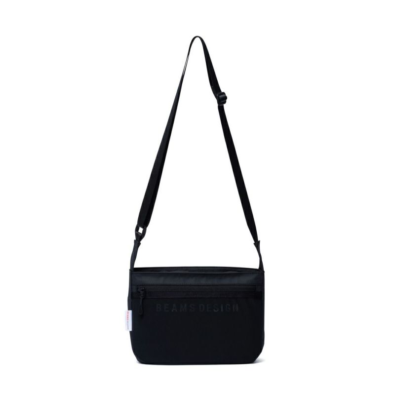 BEAMS DESIGN ELASTIC MESH ショルダーバッグ【BMMH0BS5】 ブラック