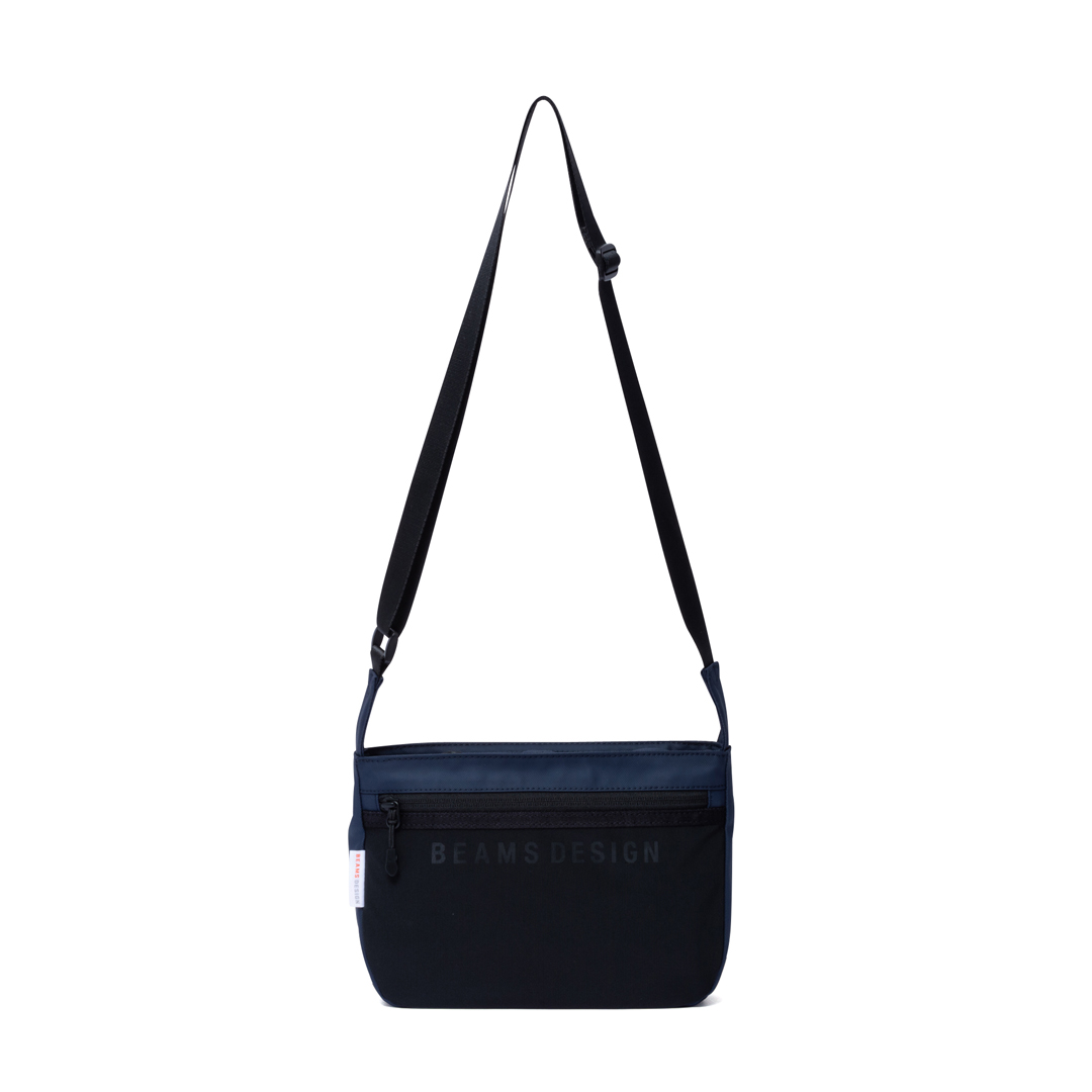 BEAMS DESIGN ELASTIC MESH ショルダーバッグ【BMMH0BS5】 ブラック