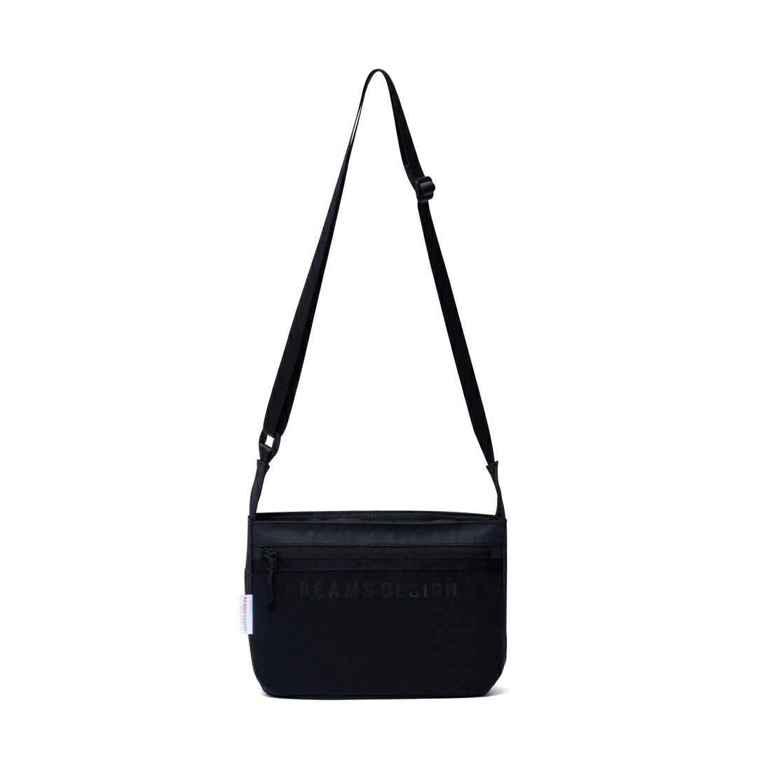 BEAMS DESIGN ELASTIC MESH ショルダーバッグ【BMMH0BS5】 ブラック
