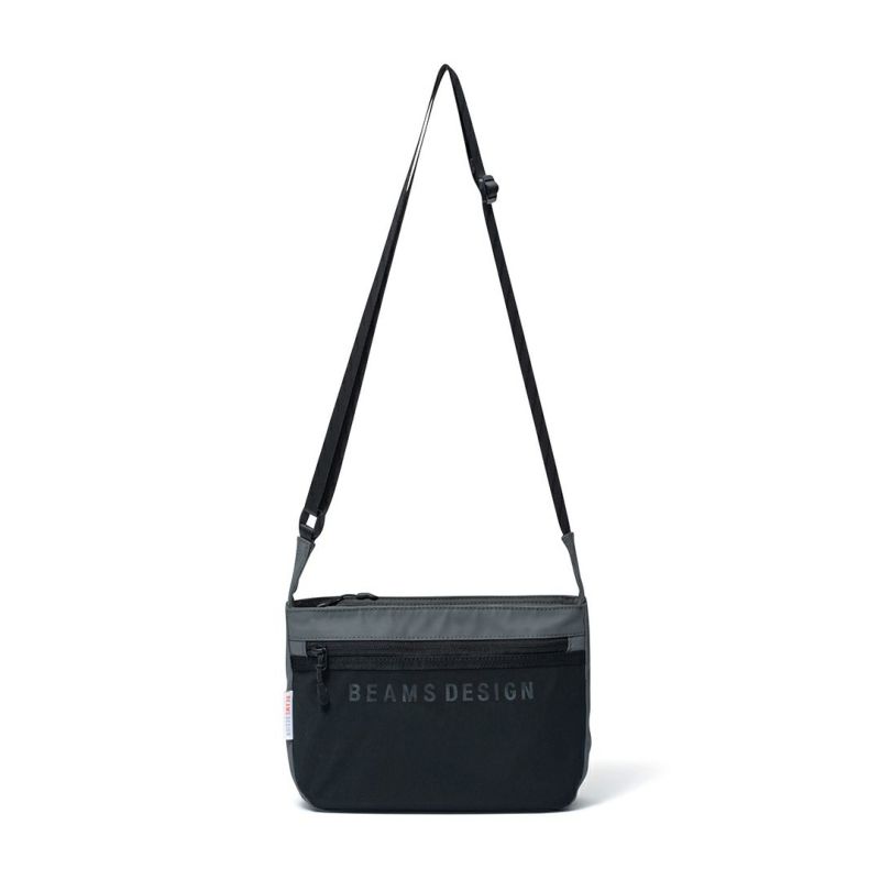 BEAMS DESIGN ELASTIC MESH ショルダーバッグ【BMMH0BS5】 グレー