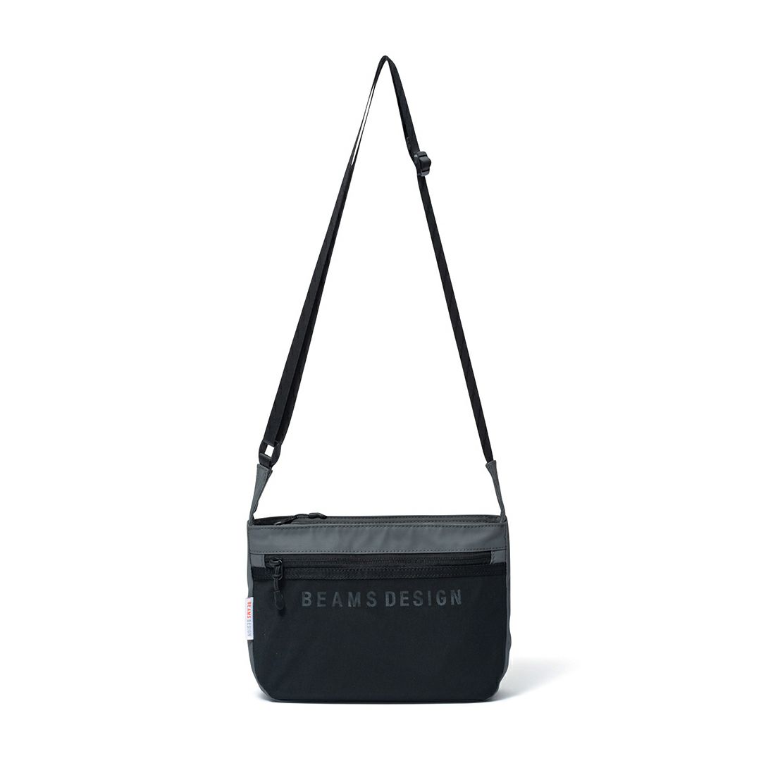 BEAMS DESIGN ELASTIC MESH ショルダーバッグ【BMMH0BS5】 グレー