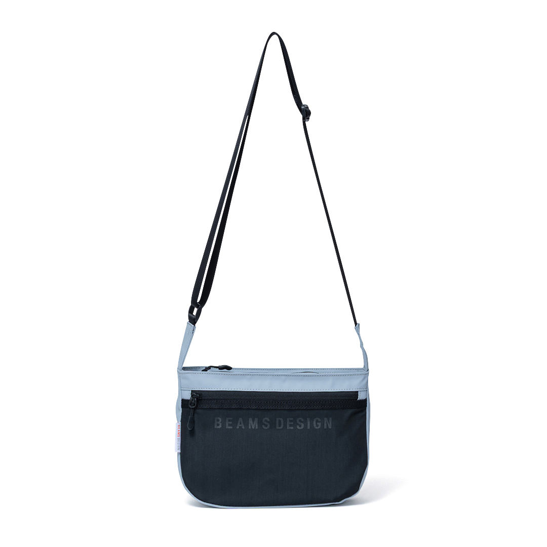 BEAMS DESIGN ELASTIC MESH ショルダーバッグ【BMMH0BS5】 サンドベージュ