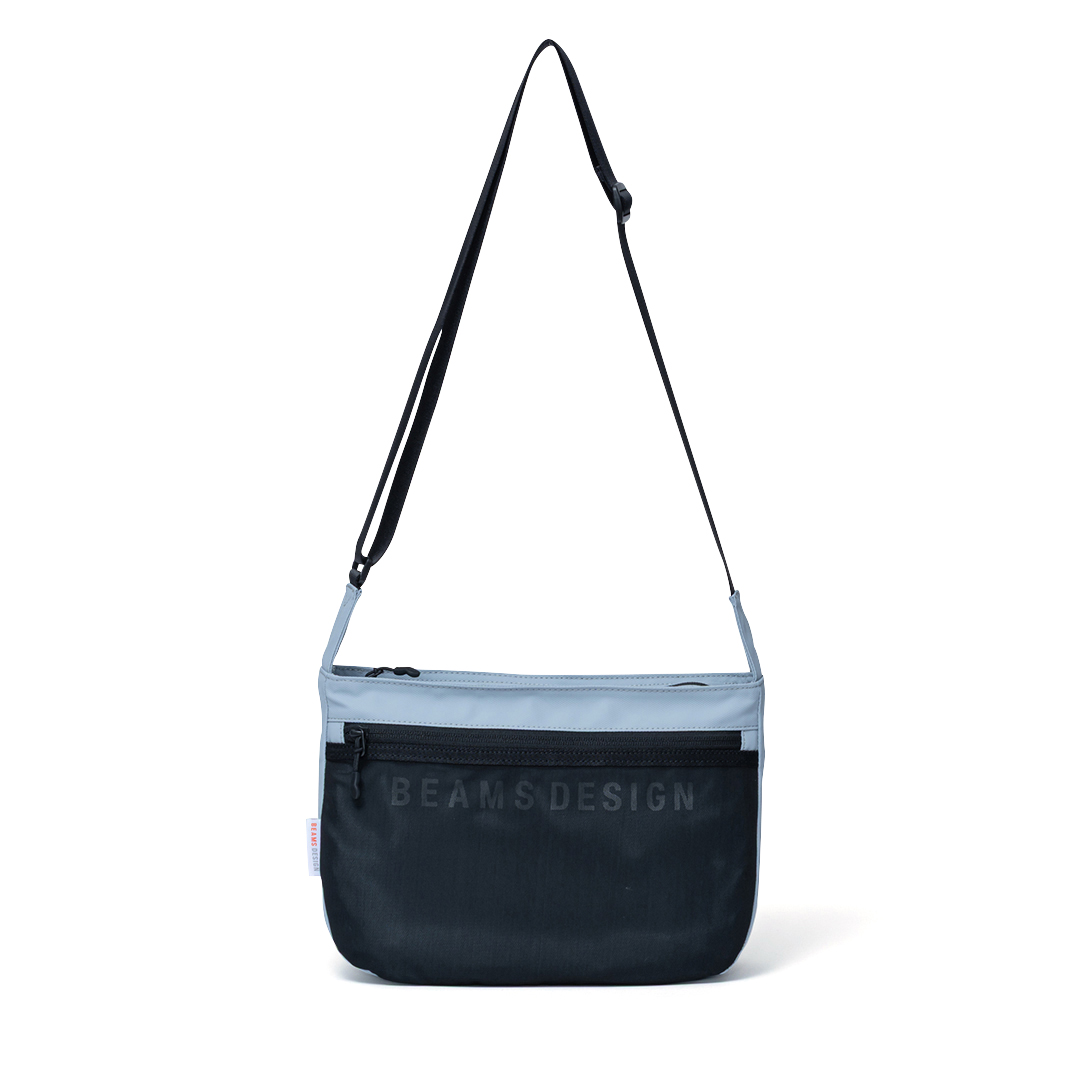 BEAMS DESIGNE LASTIC MESH ショルダーバッグ【BMMH0BS6】 ブラック
