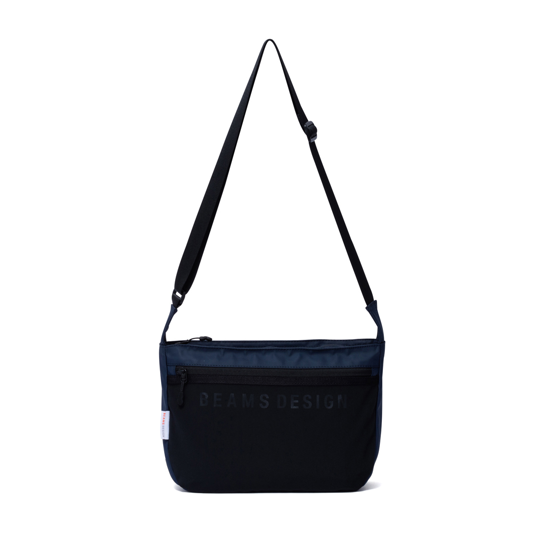 BEAMS DESIGNE LASTIC MESH ショルダーバッグ【BMMH0BS6】 ブラック