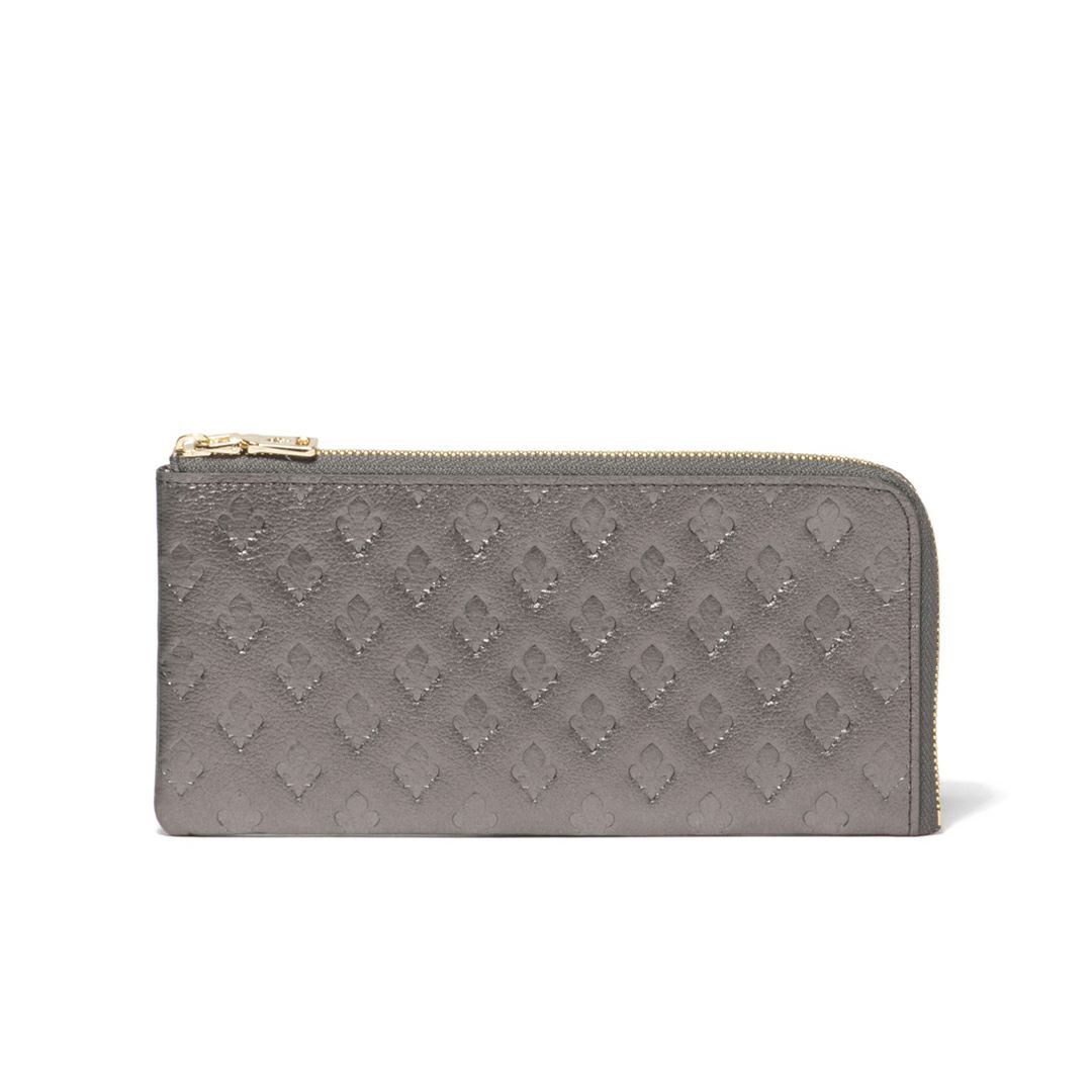 PATRICK COX ソフィア L字ファスナー長財布 ガンメタリック