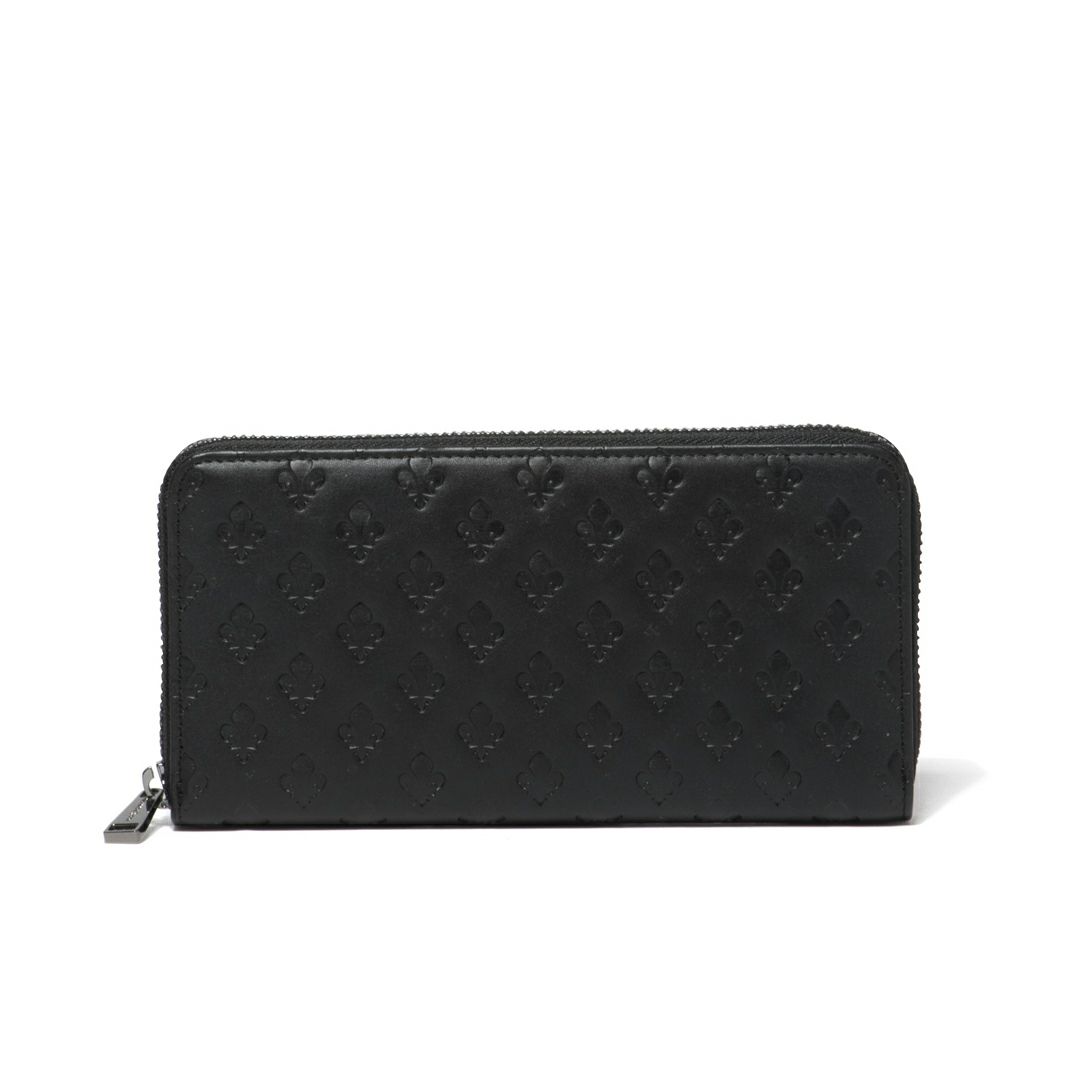 PATRICK COX KINGS EMBOSS LEATHER ラウンドファスナー長財布 ブラック