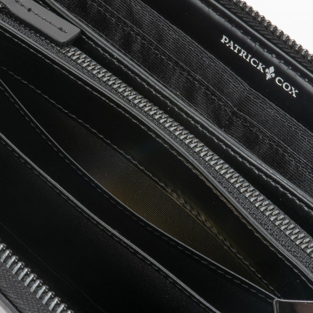 PATRICK COX KINGS EMBOSS LEATHER ラウンドファスナー長財布
