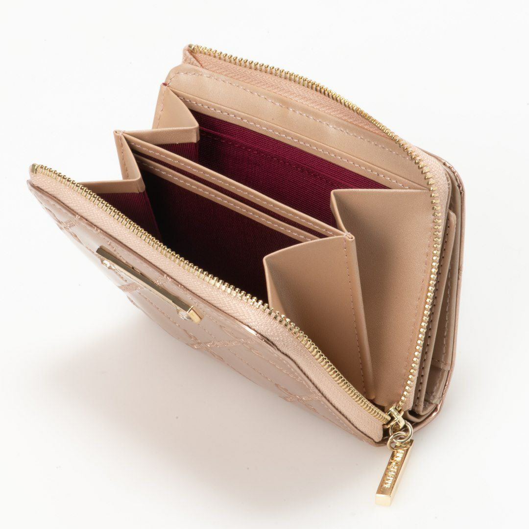 PINKY&DIANNE コモンエナメル L字ファスナー折り財布