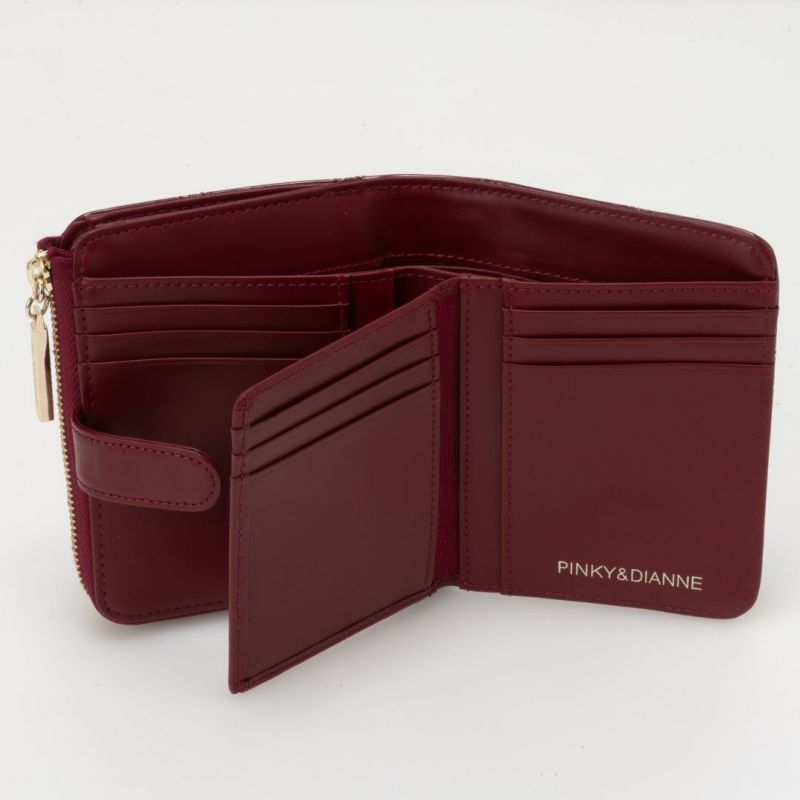 PINKY&DIANNE コモンエナメル L字ファスナー折り財布