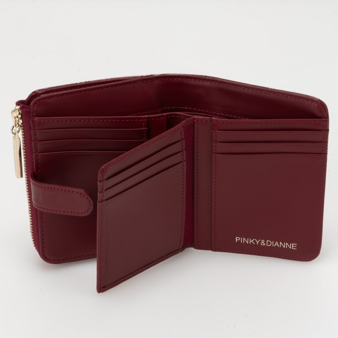 PINKY&DIANNE コモンエナメル L字ファスナー折り財布