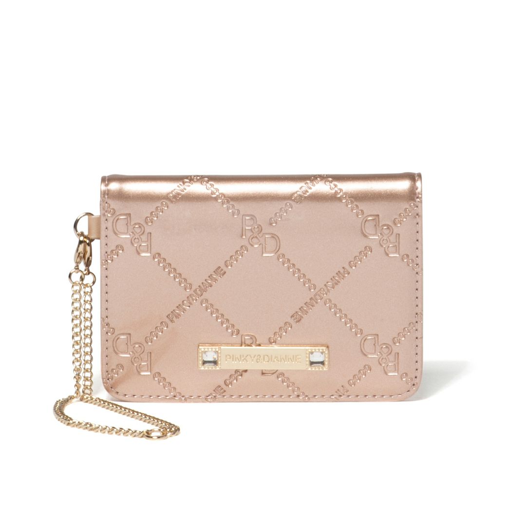 PINKY&DIANNE コモンエナメル パスケース ピンクゴールド