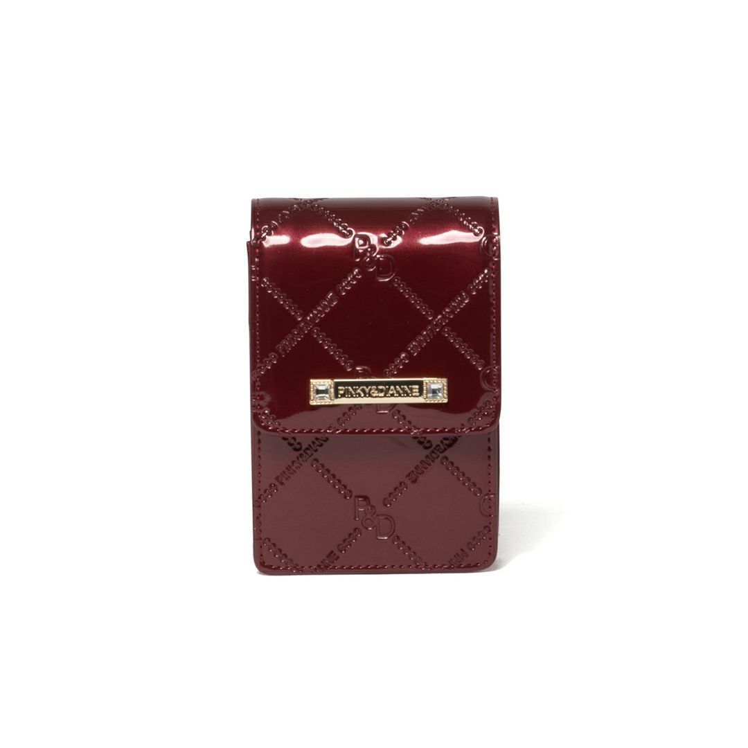 PINKY&DIANNE コモンエナメル シガレットケース ボルドー