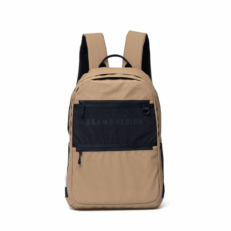 BEAMS DESIGN ELASTIC MESH バックパック【BMMH0BR6】 サンドベージュ