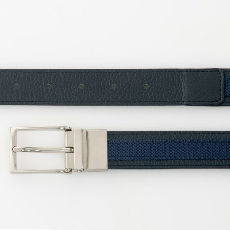 LANVIN - ランバンスポール リバーシブルベルト LANVIN SPORT ゴムメッシュベルト(リバーシブル/35mm幅/サイズ