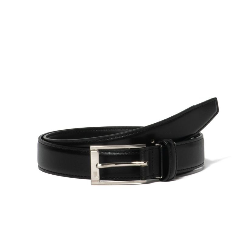 ブラックのベルト　レザー　EUR80 /約95cm　（しゃんしゃん） SAKAZEN (サカゼン) 快ラク スーパーロング 無地×ゴムメッシュ