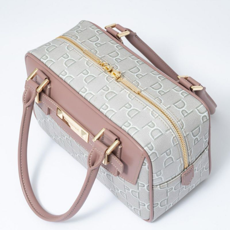 PINKY&DIANNE ピラミッド ミニ ボストン グレー PINKY&DIANNE ピラミッド ボストン 商品｜THE BAGMANIA
