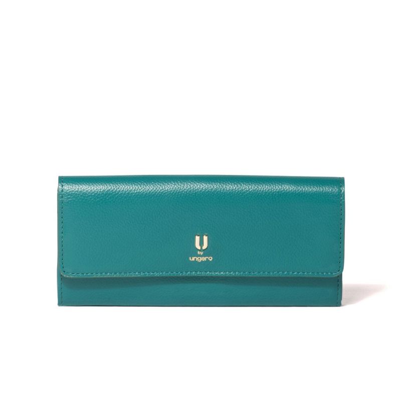 U by ungaro オルガ BOX長財布 グリーン