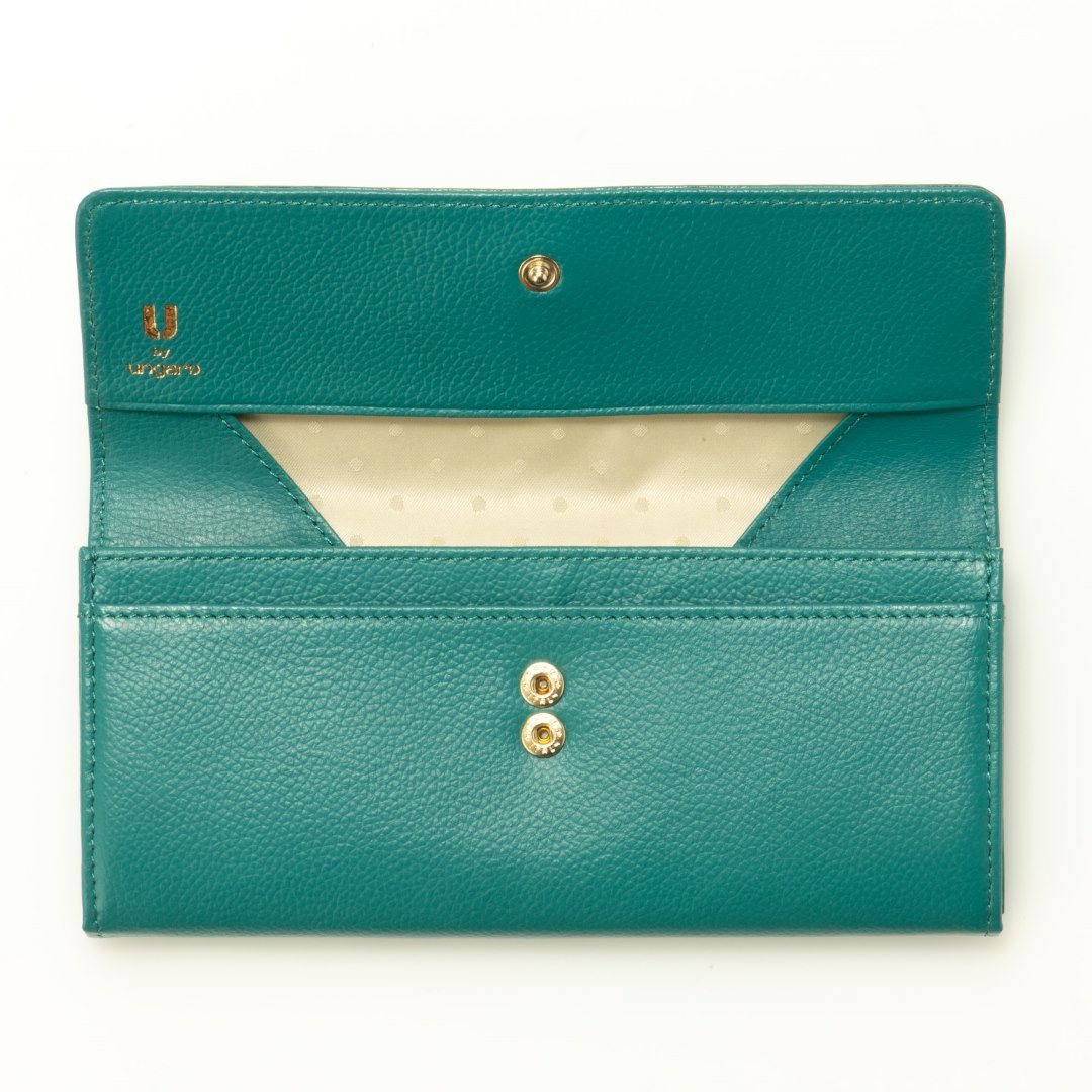 U by ungaro オルガ BOX長財布 グリーン
