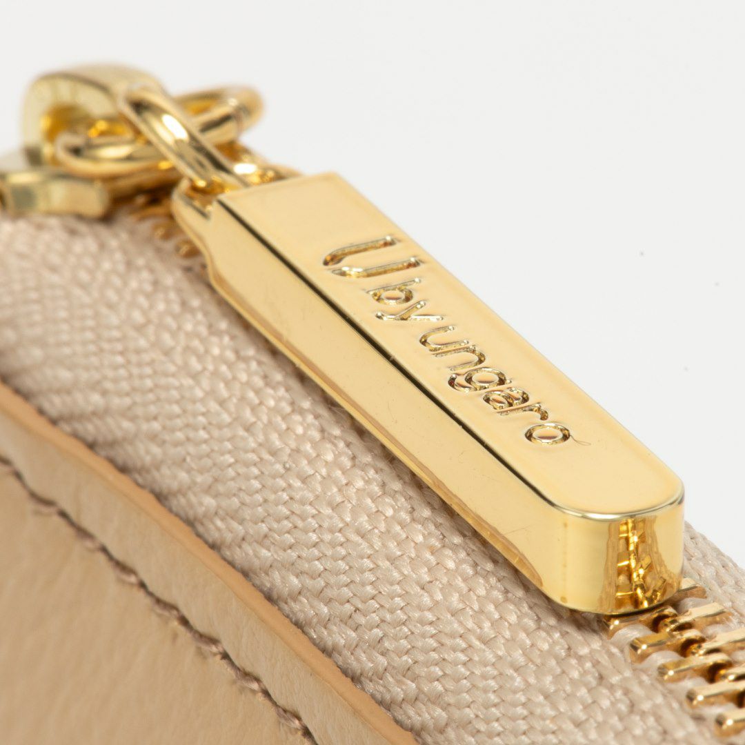 U by ungaro オルガ L字ファスナー長財布 ベージュ