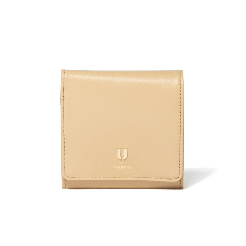 U by ungaro オルガ BOX折り財布 ベージュ