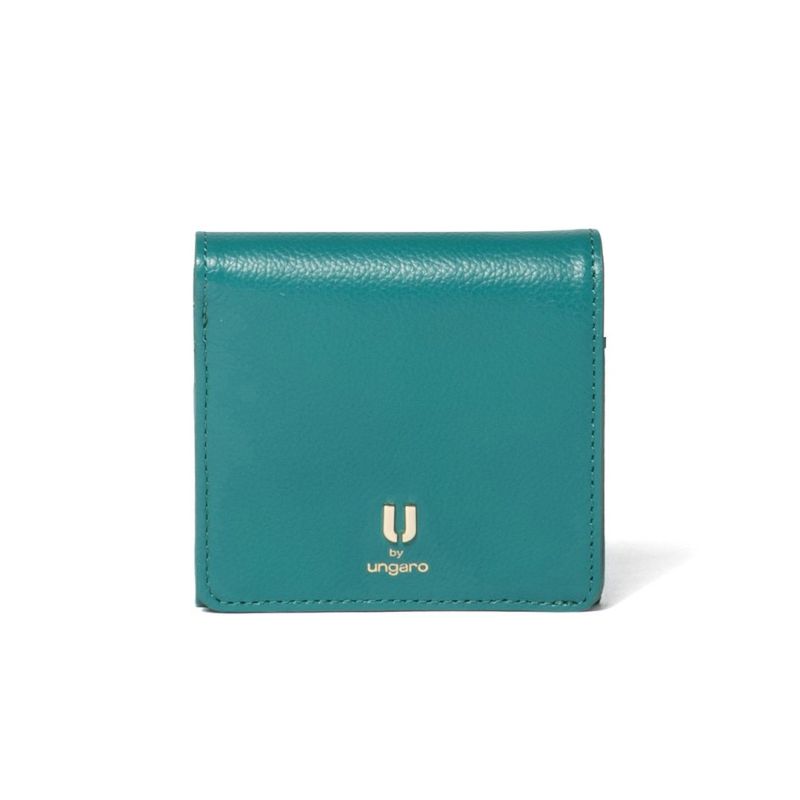 U by ungaro オルガ BOX折り財布 グリーン