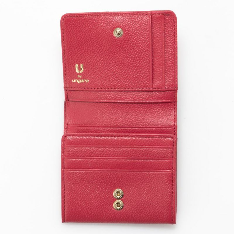 U by ungaro オルガ BOX折り財布 レッド