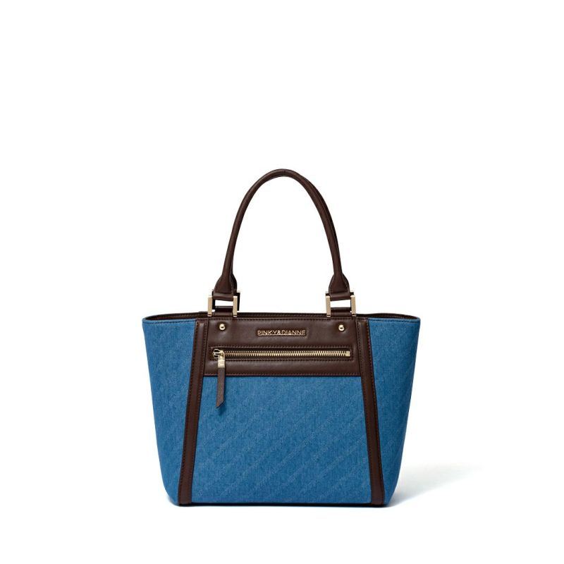 PINKY&DIANNE スロープ トート ブルー