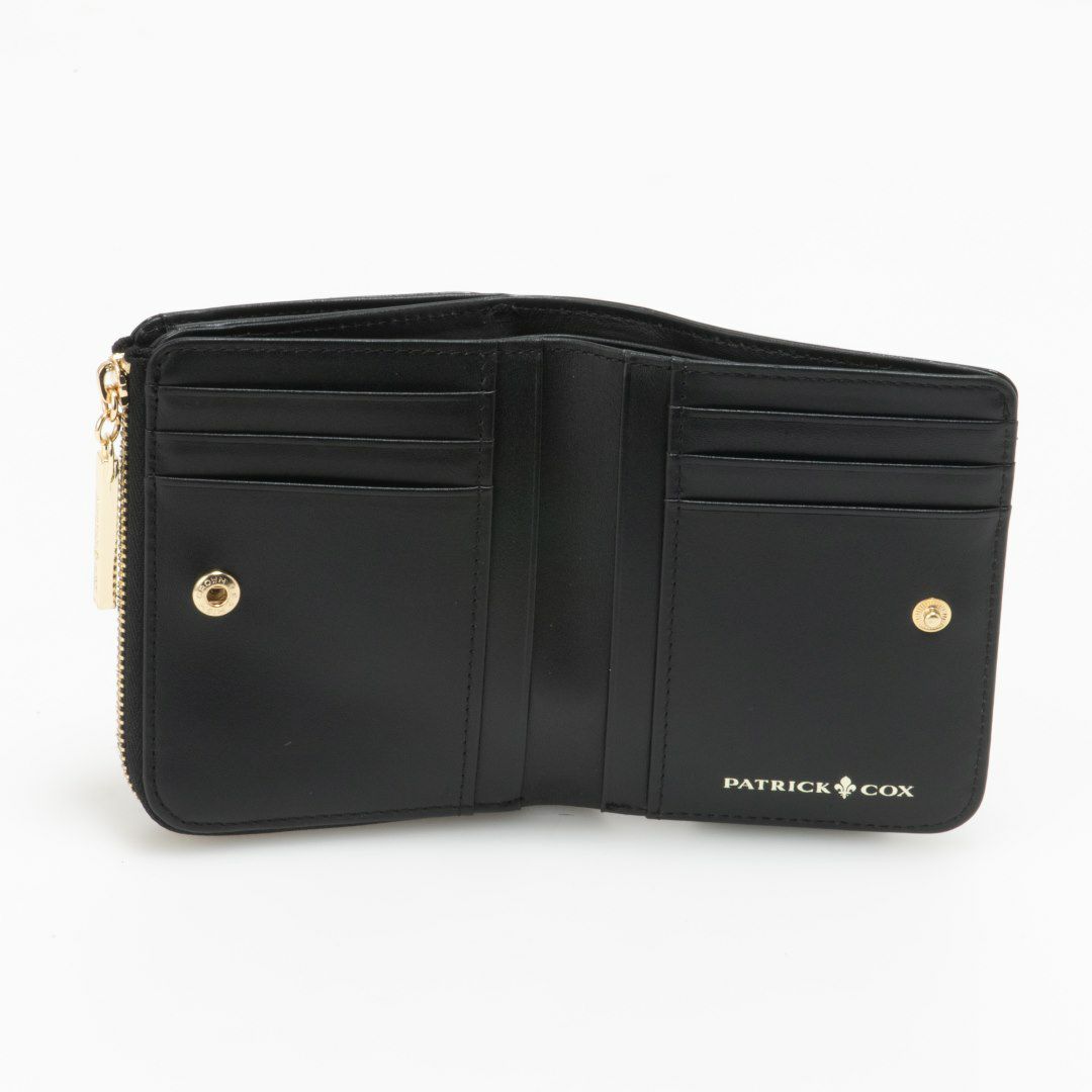 【11/28(木)発売 GLOW1月号掲載】PATRICK COX グリッターリリー L字ファスナー折り財布