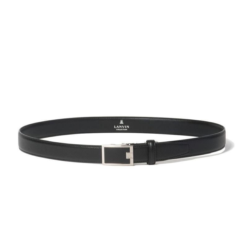 LANVIN COLLECTION 30mm幅 エンボスレザーバックルベルト 商品