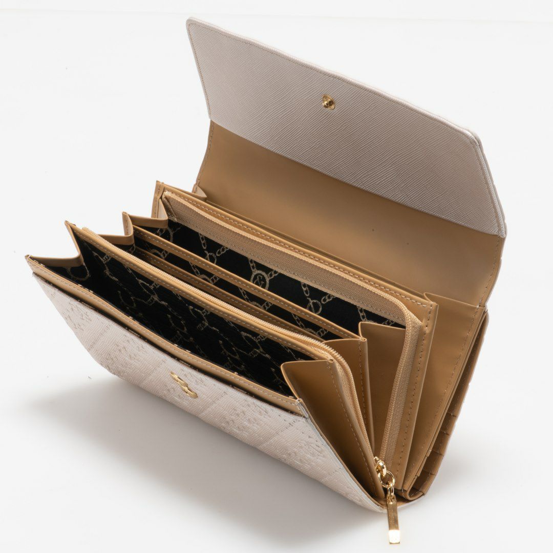 PINKY&DIANNE &ユニオン 長財布 パールホワイト