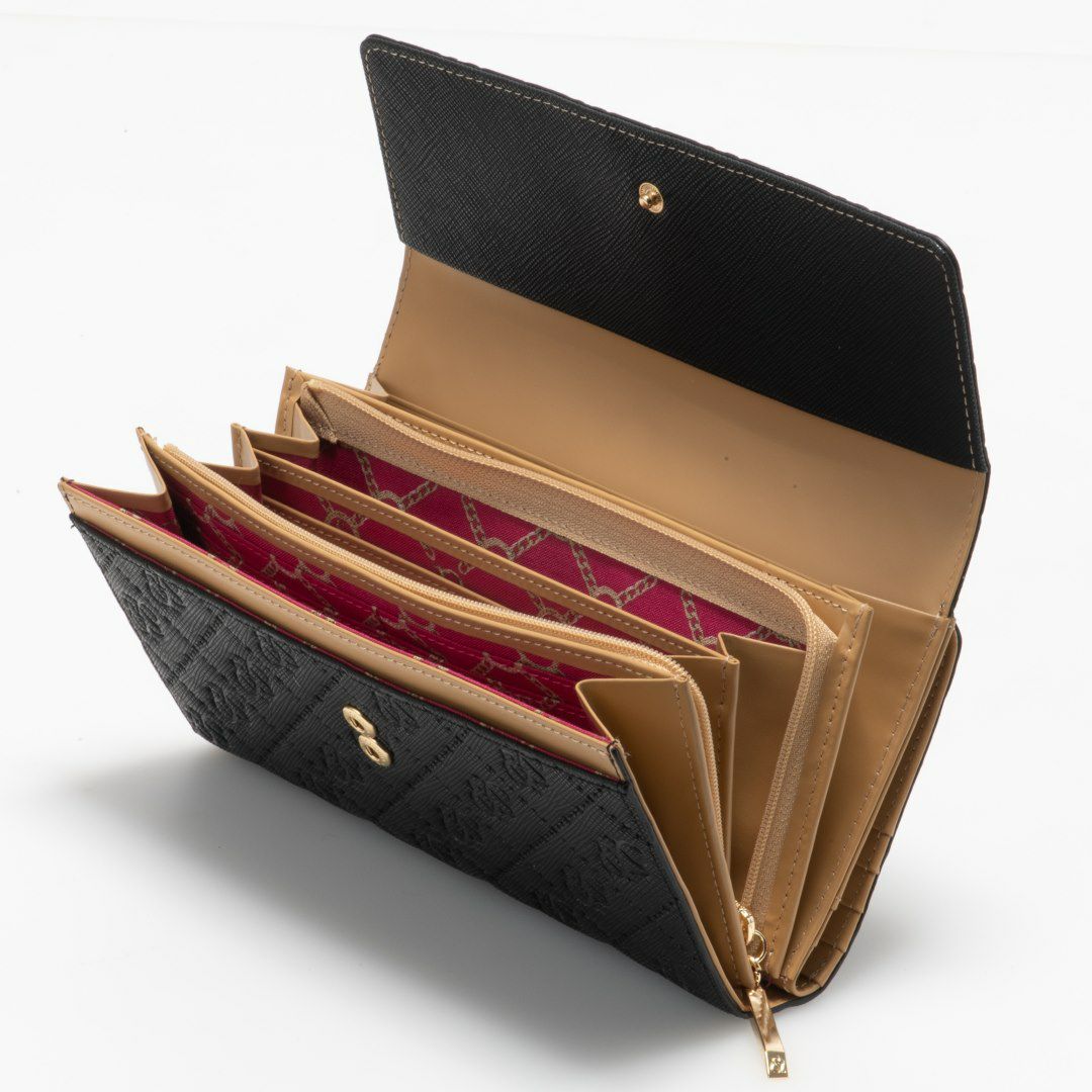 PINKY&DIANNE &ユニオン 長財布 ブラック