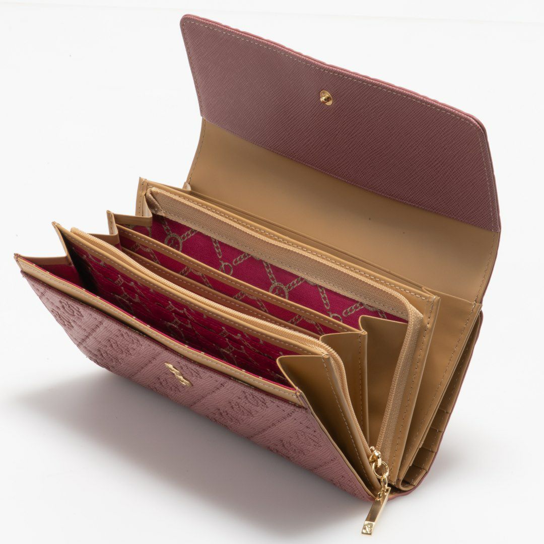 PINKY&DIANNE &ユニオン 長財布 ローズピンク