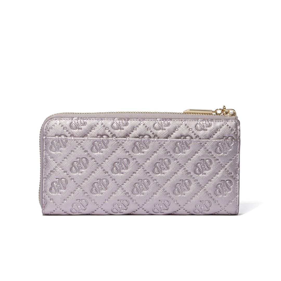 PINKY&DIANNE &ユニオン L字ファスナー長財布 ラベンダー