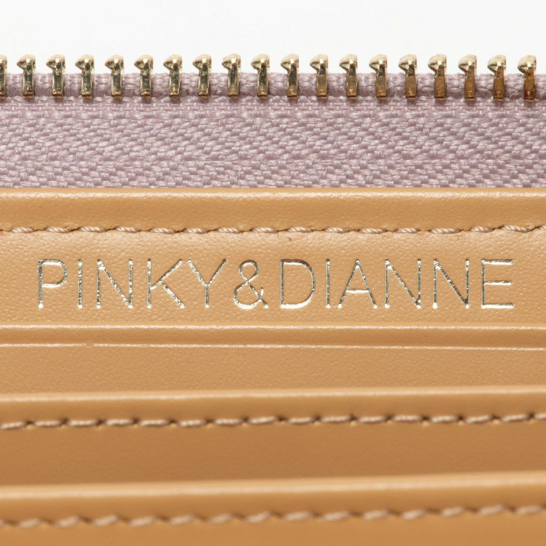 PINKY&DIANNE &ユニオン L字ファスナー長財布 ラベンダー