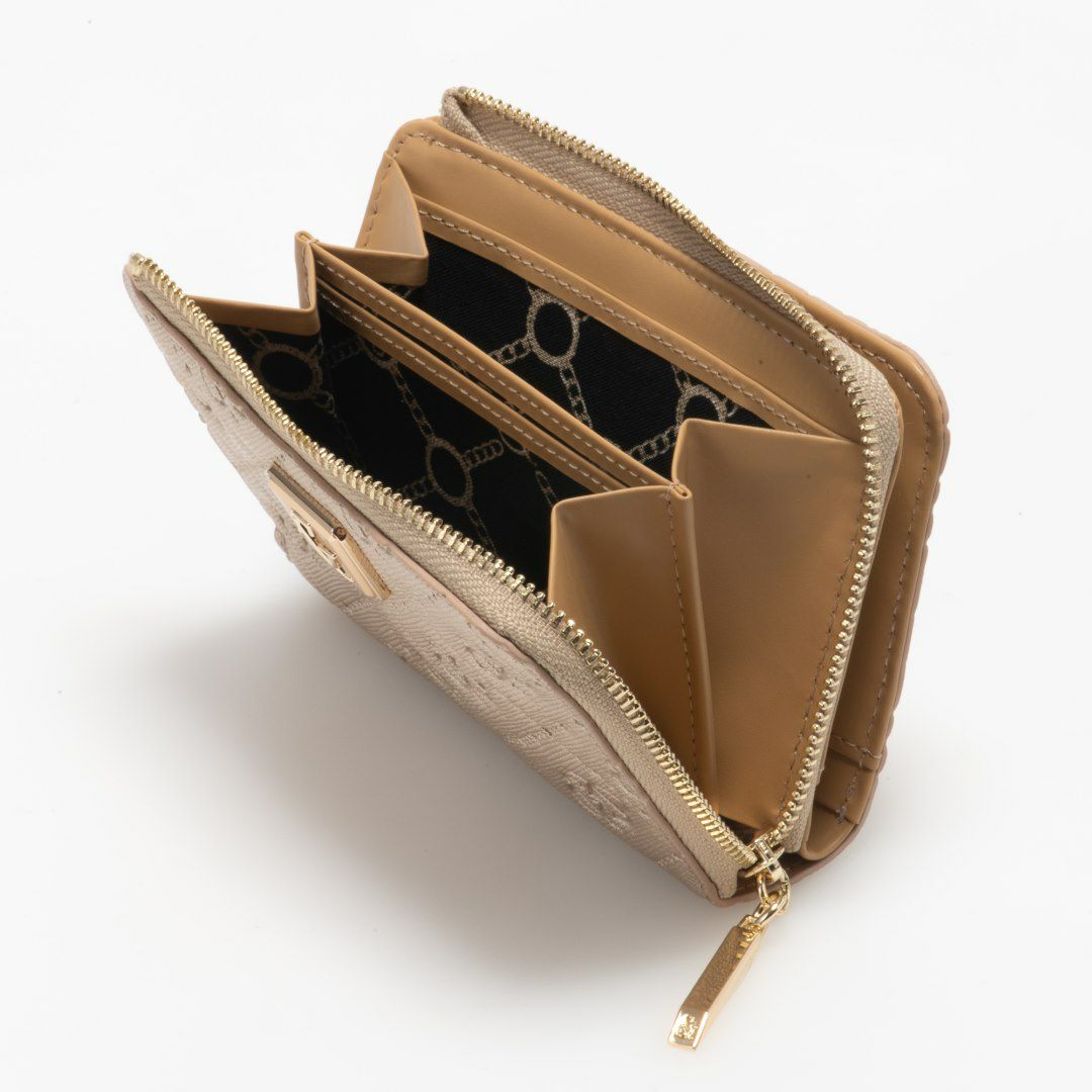 PINKY&DIANNE &ユニオン L字ファスナー折り財布 ゴールド