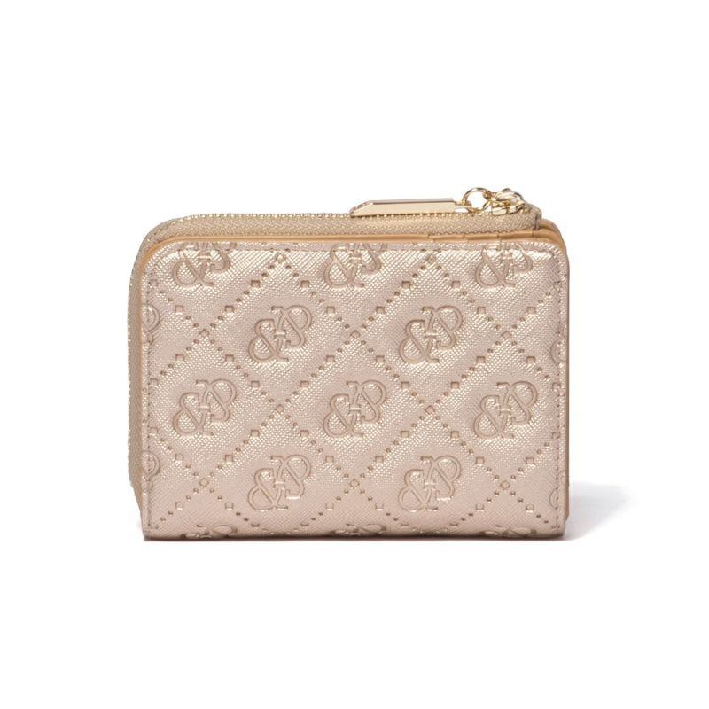 PINKY&DIANNE &ユニオン L字ファスナー折り財布 ゴールド