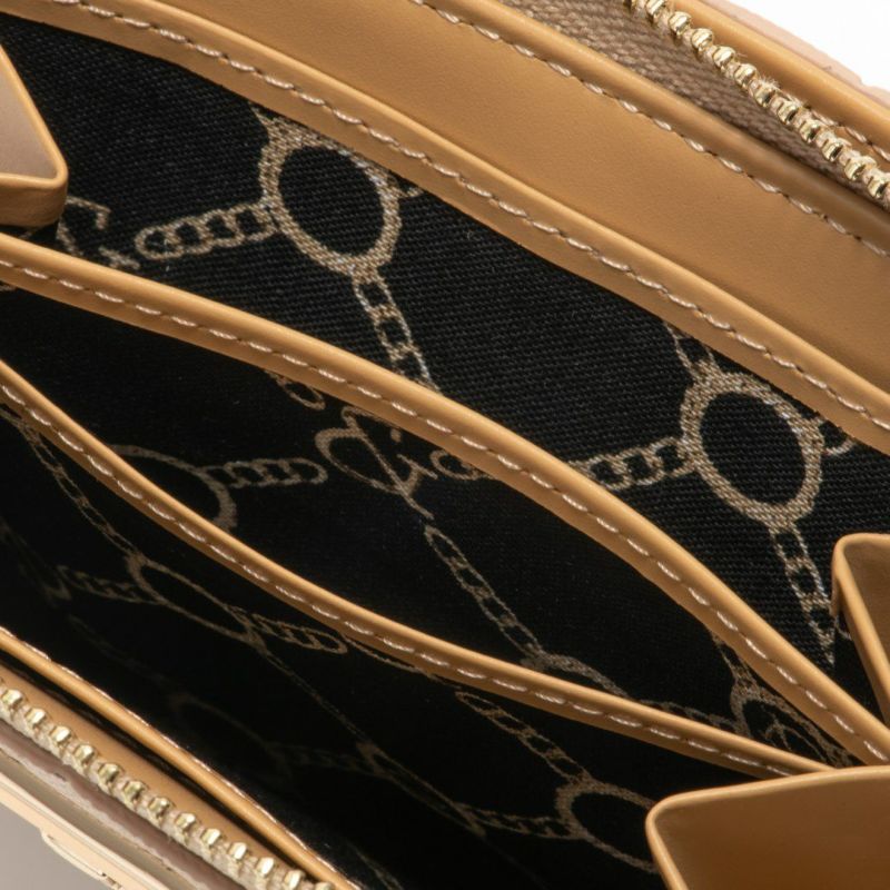 PINKY&DIANNE &ユニオン L字ファスナー折り財布 ゴールド