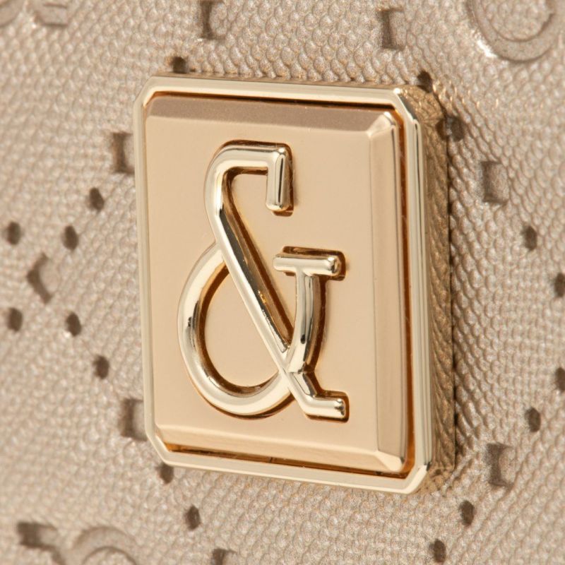 PINKY&DIANNE &ユニオン L字ファスナー折り財布 ゴールド