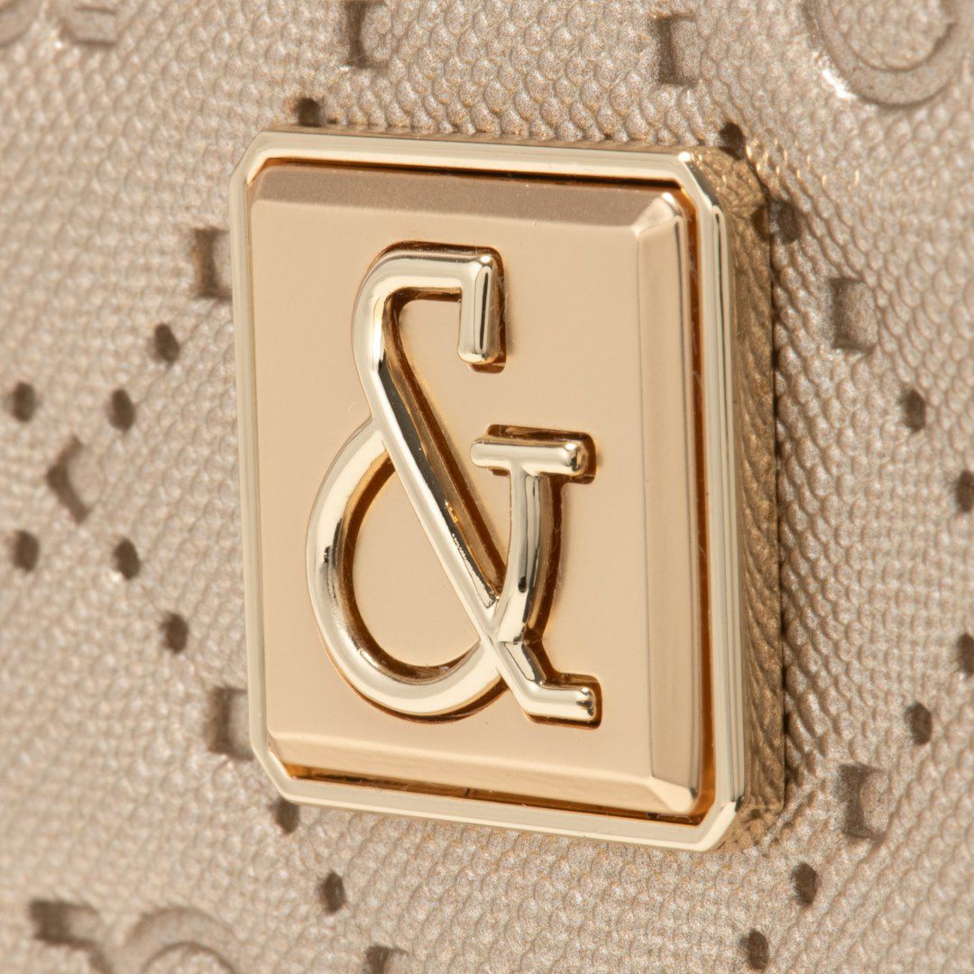 PINKY&DIANNE &ユニオン L字ファスナー折り財布 ゴールド