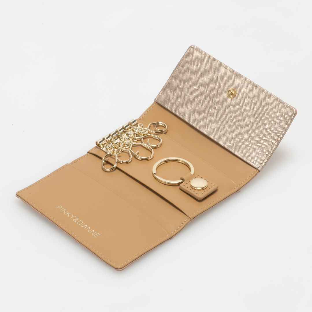 PINKY&DIANNE &ユニオン キーケース ゴールド