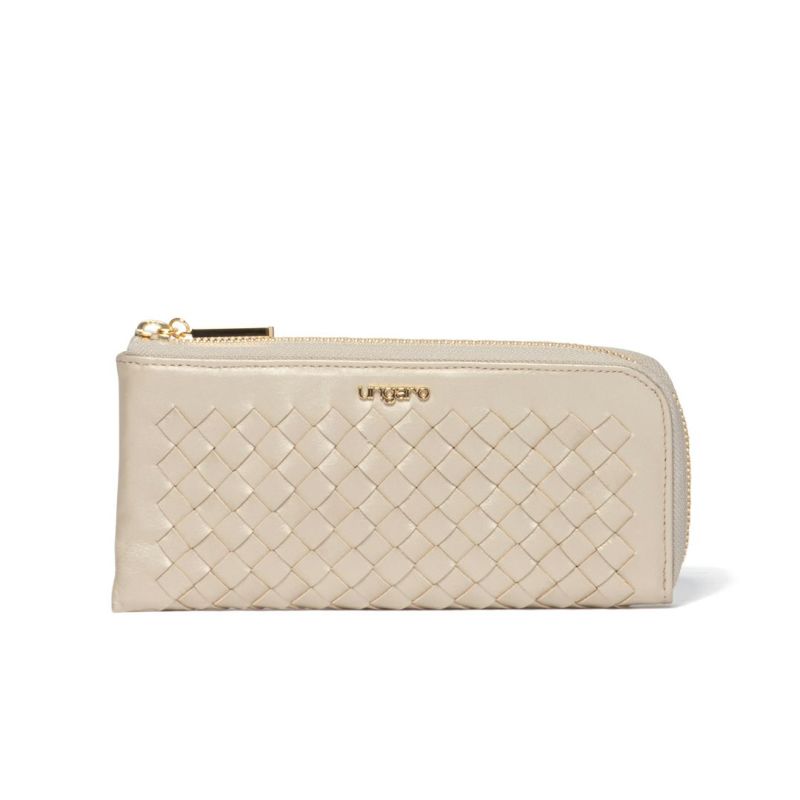 U by ungaro ララ L字ファスナー長財布 ゴールド