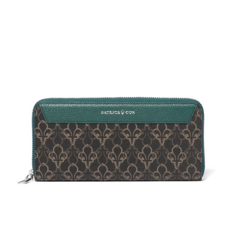 PATRICK COX バロン2 ラウンドファスナー長財布 グリーン