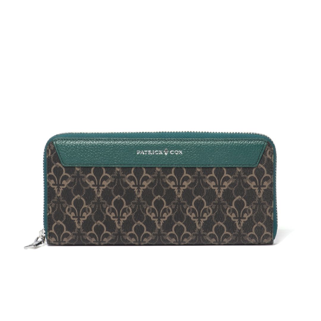 PATRICK COX バロン2 ラウンドファスナー長財布 グリーン