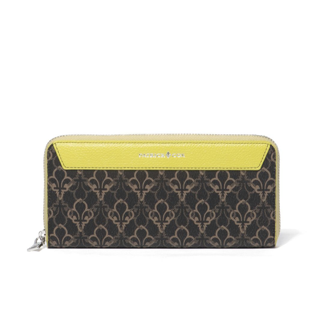 PATRICK COX バロン2 ラウンドファスナー長財布 イエロー