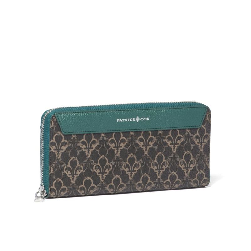PATRICK COX バロン2 ラウンドファスナー長財布 グリーン
