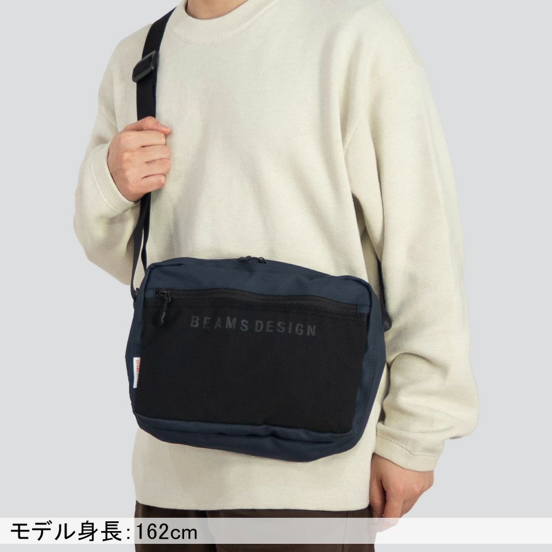 BEAMS DESIGN ELASTIC MESH ショルダーバッグ 【BMMH0BS7】