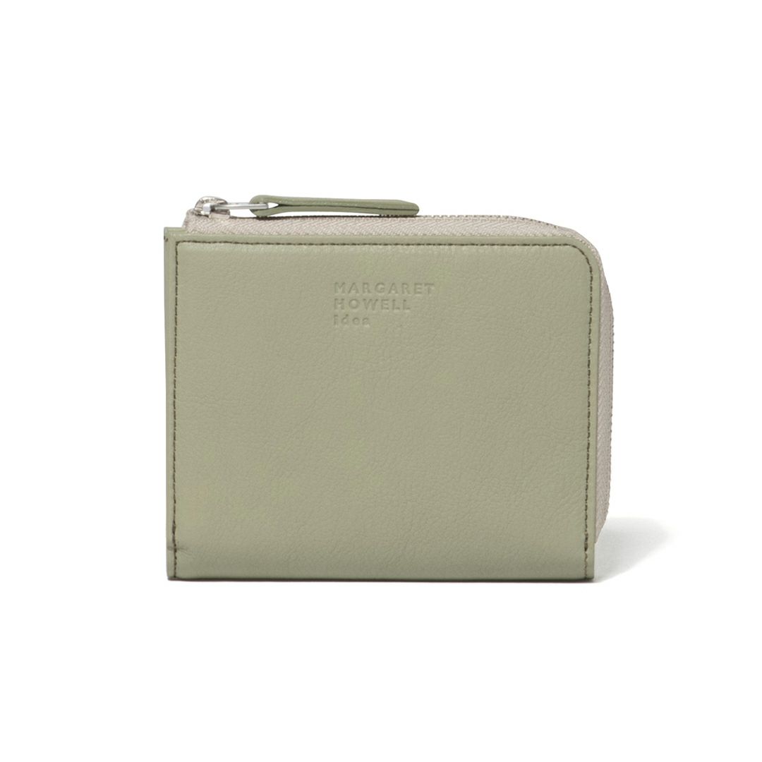 MARGARET HOWELL idea キール L字ファスナー折り財布 オリーブ