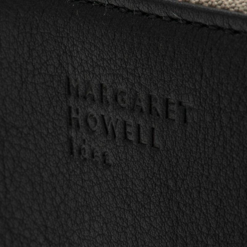 MARGARET HOWELL idea キール L字ファスナー折り財布 ブラック